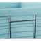 DII® Small Vintage Gray Chicken Wire Basket with Aqua Liner, 3ct.